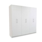 Armario 6 Portas Convencional Essenziale 220cm Bianco Etna