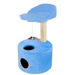 Arranhador para Gatos Tubo Pata Azul