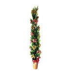 Árvore de Natal com Pisca-Pisca e Laços 110cm Empório das Flores
