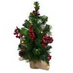 Árvore Decorada Santini Christmas com Led 42cm Ilumine