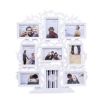 Árvore Multi Porta Retrato Branco Família 9 Fotos 10x15cm (De Pendurar) - Porta Retrato
