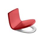Assento Amortecido com Encosto para Caixa Khroma Vermelho - Roca - Roca