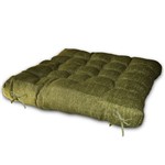Assento de Cadeira Decore Verde Rajada Peça Unica Textil Lar