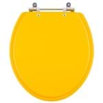 Assento Sanitário para Modelo Convencional Oval Cor Amarelo Vivo