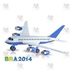 Aviao - Brinkemix - BRA015SL Azul
