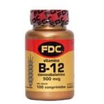 B-12 FDC 500mcg 100 Comprimidos