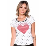 Baby Look Love com Listra Lateral G