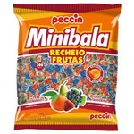 Bala Minibala Recheio Frutas 540g