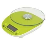 Balança Eletrônica Digital de Cozinha 5kg CBR02986 Verde