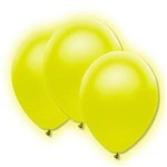 Balão Bexiga de Neon Amarelo Nº9 - com 30 Unidades