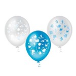 Balão Bexiga Personalizado Fundo do Mar N10- 25 Unidades