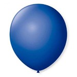 Balão Bexiga São Roque Liso Azul Cobalto N7 - 15 Pacotes