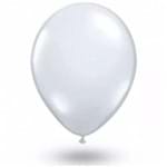 Balão Bexiga São Roque Liso Branco Polar N7 -50 Pacotes