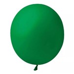 Balão Bexiga São Roque Liso Verde Folha N7 - 25 Pacotes