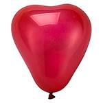 Balão Coração Nº 6 Vermelho com 50 Unidades - Regina Festas