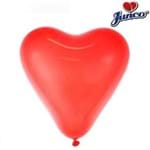 Balão Coração Vermelho Junco com 10 Unidades