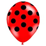 Balão de Látex Corpo de Joaninha 10? com 25 Unidades Balloontech