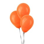 Balão de Látex Laranja Liso 50 Unidades