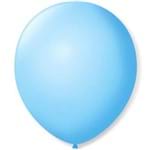 Balão de Látex Liso Azul Baby 7 Polegadas com 50 Un.