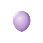 Balão de Látex Liso Lilás Baby 9 Polegadas com 50 Un.