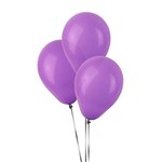 Balão de Látex Roxo Liso 50 Unidades