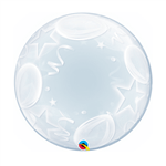 Balão Deco Bubbles Balões e Estrelas 61cm Qualatex