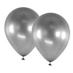 Balão Látex Alumínio Natural N09 - 23cm C/ 25 Unidades