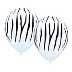 Balão Látex Zebra N10 - 28cm C/ 25 Unidades