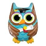 Balão Metalizado 34 Polegadas - Graduate Owl - Qualatex