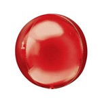 Balão Metalizado 4D Esfera Vermelh