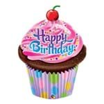 Balão Metalizado 35 Polegadas - Cupcake Maravilhoso de Aniversário - Qualatex