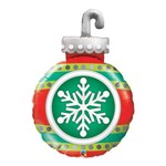 Balão Metalizado 35 Polegadas - Snowflake Ornament - Qualatex