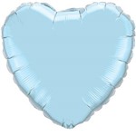 Balão Metalizado Coração 20 Polegadas - 51 Cm Azul