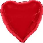 Balão Metalizado Coração Vermelho 80x75cm