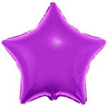 Balão Metalizado Estrela 4 Polegadas - 10 Cm Roxo