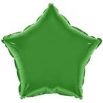 Balão Metalizado Estrela 28cm Verde com Vareta Funny Fashion