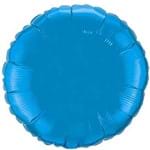 Balão Metalizado Redondo 9 Polegadas - 23 Cm Azul Escuro