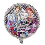 Balão Plástico Importado Redondo Monster High 44 Cm