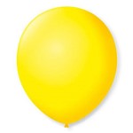 Balão São Roque Número 7 Amarelo Citrino 50 Unidades