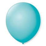 Balão São Roque Número 9 Azul Oceano 50 Unidades