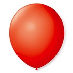Balão São Roque Número 7 Vermelho Quente 50 Unidades