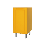 Balcão Cozinha 1 Porta Sem Tampo - Aço Galvanizado - Amarelo Curry - 40x70x50 Cm