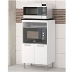 Balcão para Cozinha Indekes 603318 Espaço para Forno e Micro-Ondas com 2 Portas - Branco