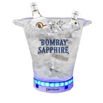 Balde de Gelo com LED Transparente Acrílico 5L Bombay Sapphi