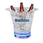 Balde de Gelo com LED Transparente Acrílico 5L Buckler