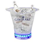 Balde de Gelo com LED Transparente Acrílico PS 5L Gin Mare