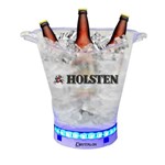 Balde de Gelo com LED Transparente Acrílico PS 5L Holsten