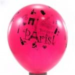 Balões Festa Paris Bexigas Decoradas - 50 Unidade