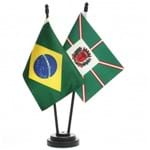 Bandeira de Mesa Brasil e Curitiba 6499PP