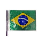 Bandeira do Brasil Plástico Média | P/ Carro